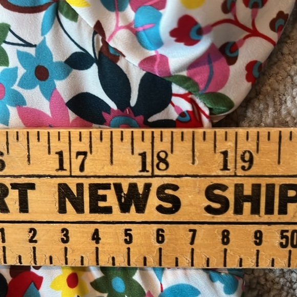 BODEN Kitty Smocked Neck Blouse Size US 8 - Picture 10 of 11